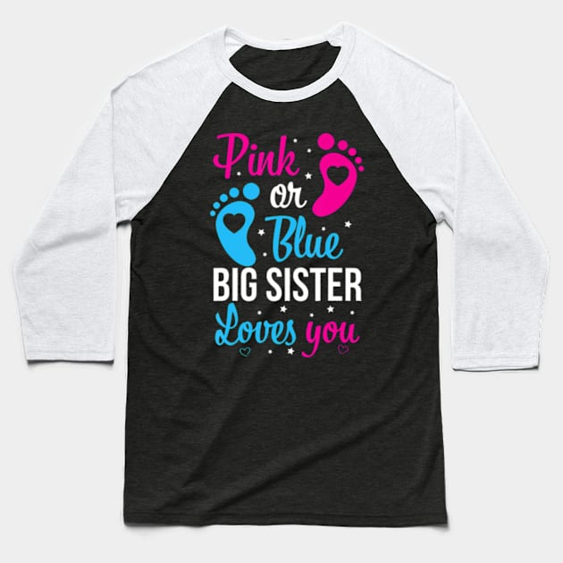 Gender reveal sister Baseball T-Shirt by Eduardo